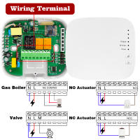 Termostato De Pared Inteligente RF Sin Fuerza Para Calefacción De Boilero Gas Touch Screen Controlador De Temperatura Programable WiFi Para El Hogar - details 1