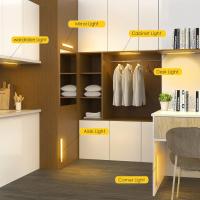 Lámpara de armerario, iluminación interior de mueble LED recargable, inalámbrica, (20,5 CM-2 piezas, 3000K) - details 0
