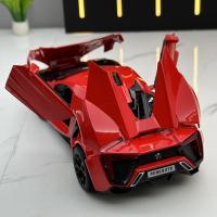 Modelo De Coche Lykan Sport 1:32 Con Sonido Y Luz Para Niños Juguetes De Decoración Vehicular Aleación De Metal Regalo Para Niños - details 9