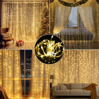 Guirnalda De Luces LED Para Ventana 6x3M/3x3m Con Control Remoto Y Alimentación USB Decoración Navideña Para Casa - details 10