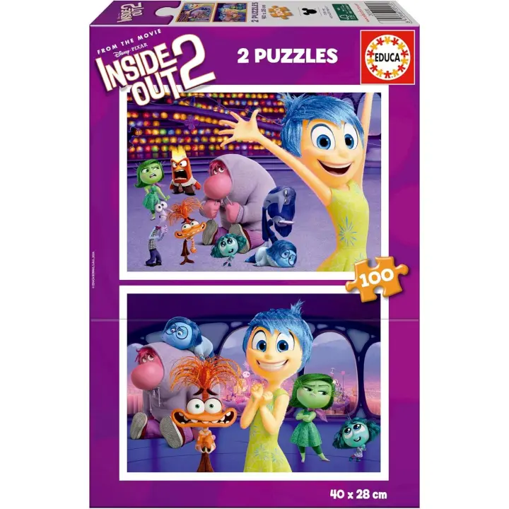 Educa Puzzle 2x100piezas  Inside Out 2 Educa 20100 - 1