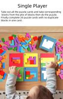 Juego De Mesa Interactivo 3D Puzzle Para Dos Personas Tangram Matemáticos Bloques De Construcción Juego De Enigmas Para Niños - details 6