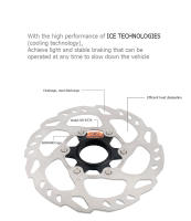 Freno De Disco Shimano Center Lock SM-RT70 160mm Para Bicicleta De Carretera Y MTB Ice Technologies Rotors Serie Record SLX M7000 - details 6
