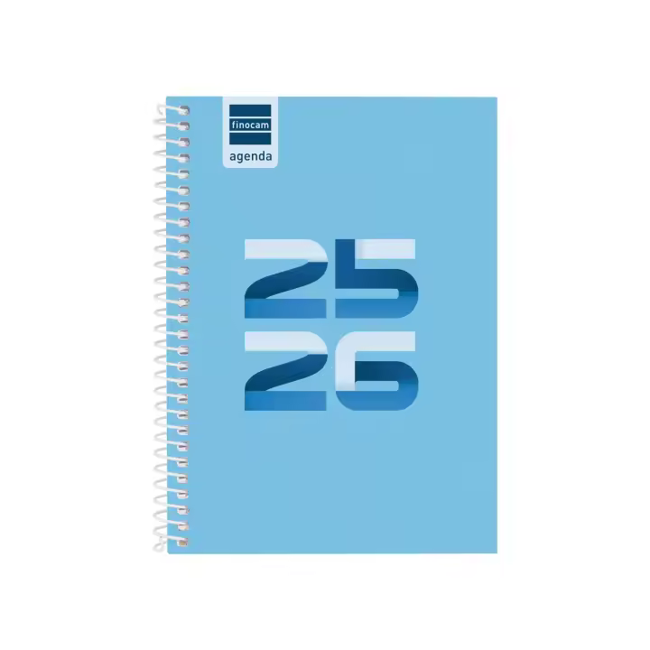 Finocam - Agenda Cool Curso 2025 2026 Azul Septiembre 2025 - Junio 2026 (curso lectivo) + Julio y Agosto resumidos Español - 1