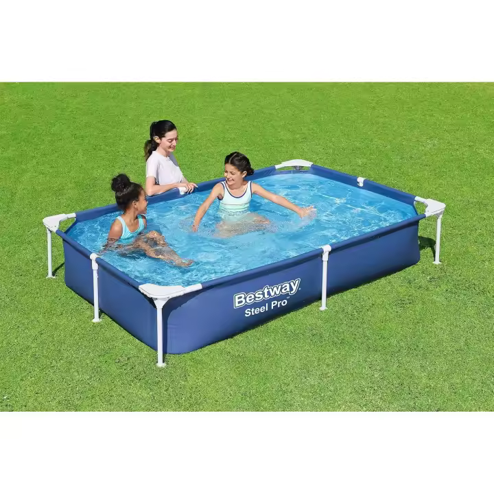 Intex-Piscina Rectangular Desmontable; Piscina Small Frame 220 x 150 x 60 cm;260 x 160 x 65 cm;300 x 200 x 75 cm; Color Azul - 1
