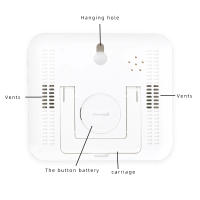 Reloj Alarme Multifunción Con Termómetro Y Higrómetro Digital LCD Estación Climática Para El Hogar Medidor De Temperatura Y Humedad - details 6