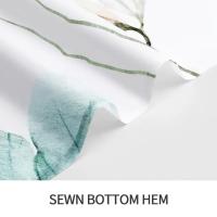 Juego de cortina de ducha Floral de acuarela moderna con ganchos, impermeable, diseño minimalista para baño, 1 unidad - details 20