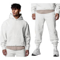 Sudadera De Algodón Grueso Para Hombre Con Capucha Deportiva Casual Conjuntos De Entrenamiento Pantalones Y Sudadera Para Gimnasio Y Correr - details 16