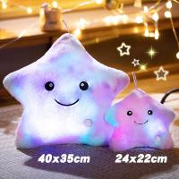Juguete De Peluche Estrella LED Suave Almohada De Estrella Regalo De Cumpleaños Para Bebés Y Niños Decoración Del Hogar - details 1