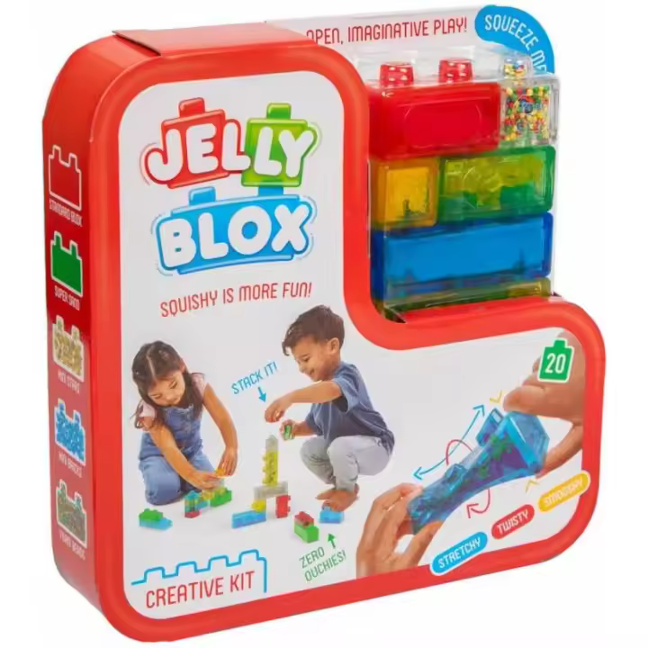 JELLY BLOX 20 BLOQUES DE CONSTRUCCIÓN FLEXIBLES DE GOLIATH - 1