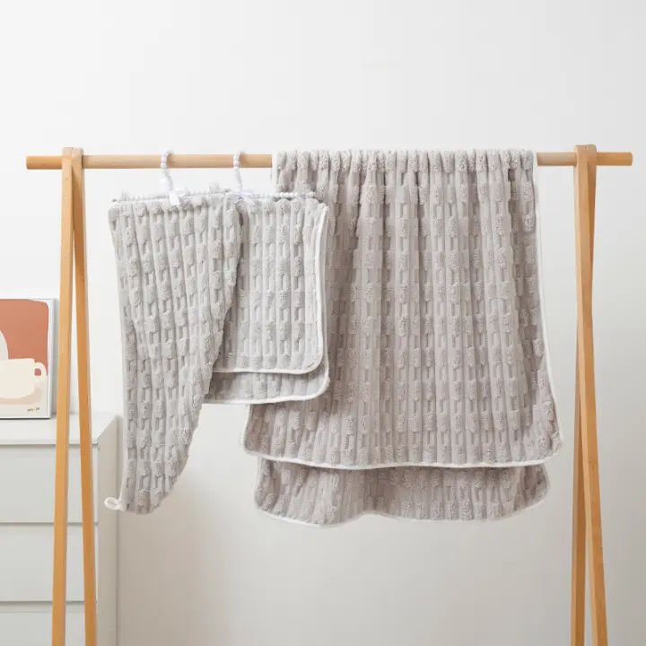 Nuevo producto, toalla de baño de terciopelo de bambú para lavar la cara, toalla de baño, gorro para secar el cabello, juego de toallas suaves y absorbentes para el hogar - 1