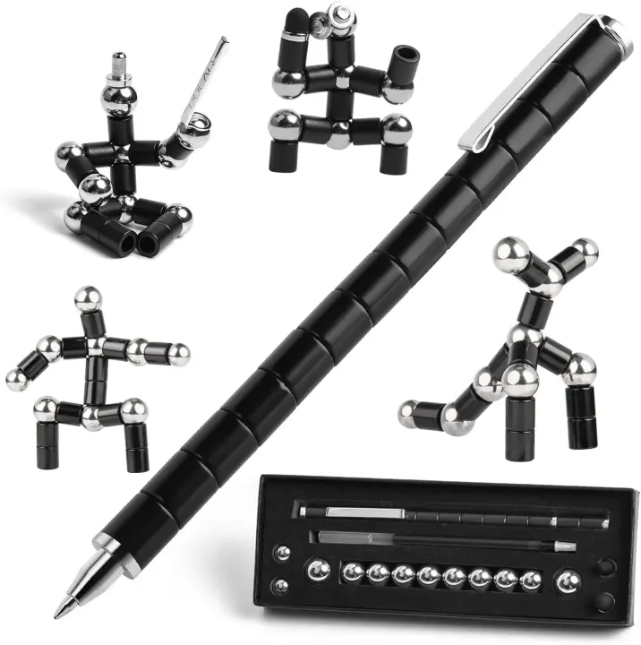 Bolígrafo Magnético Multifuncional Para Aliviar La Ansiedad Y El Fidgeting Bolígrafo De Decompresión Con Punto De Escritura De 0.5mm Regalo Único Para Amigos - 1