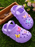Clogs Transpirables Casuales Para Niñas Con Encantos De Dibujos Animados Slip-on Zapatillas De Playa Antideslizantes Para Jardín Zapatos De EVA Para Todas Las Estaciones - details 15