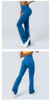 Leggings De Yoga Para Mujer Con Cintura Alta Estampado De Plantas Levantamiento De Glúteos Sport Fitness Pantalones De Pierna Ancha Para Exterior Y Ropa Diaria - details 6
