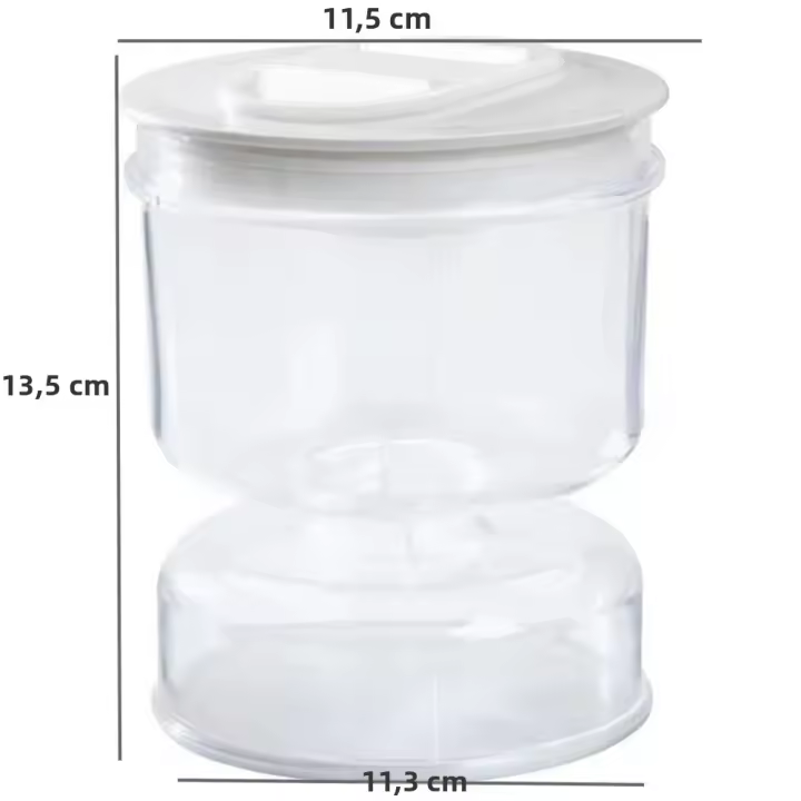 Juego De Botellas De Vidrio Para Ensalada Con Desagüe Y Estilo Japonés Jarra De Ajo Con Flip Y Estrainer Diseño De Horloge Para Olivas Y Alimentos En General - 1