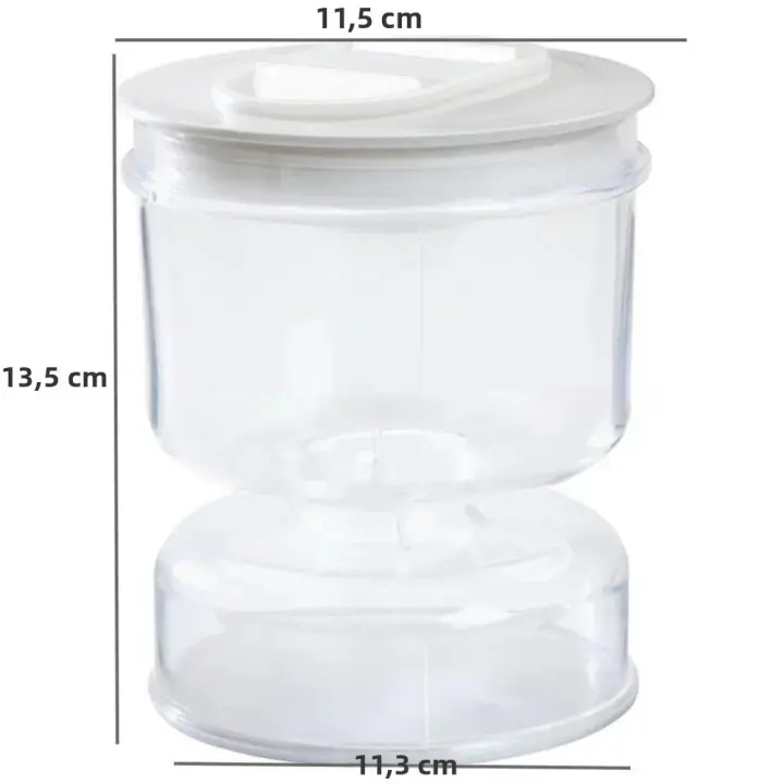 Juego De Botellas De Vidrio Para Ensalada Con Desagüe Y Estilo Japonés Jarra De Ajo Con Flip Y Estrainer Diseño De Horloge Para Olivas Y Alimentos En General - 1
