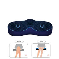 Almohadilla De Silla De Espuma Memory Foam Antideslizante Alivio De Dolor En La Cola Malla Transpirable Para Oficina JAF017 - details 3