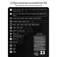 Juego De Destornilladores Multifuncionales 115 En 1 Magnético Herramientas De Reparación Para PC Teléfonos Móviles Relojes Y Hardware - details 15