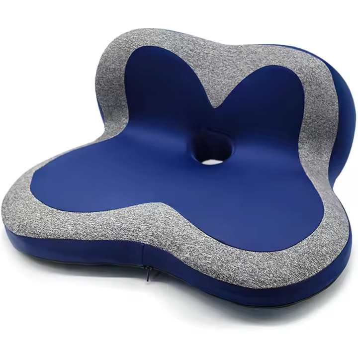 BIT Cojín de espuma viscoelástica para asiento, cojín para silla de oficina que envuelve completamente las caderas, cojín para silla de escritorio, cojín para aliviar el dolor de coxis, cómodo asiento antideslizante (C 47 x 35 x 5 cm) - 1