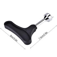 Llave De Tornillo Para Talones De Golf 1pc Set De Herramienta De Ajuste Y Retiro De Zapatos Duradero De Acero Inoxidable Con Mango De Plástico - details 11