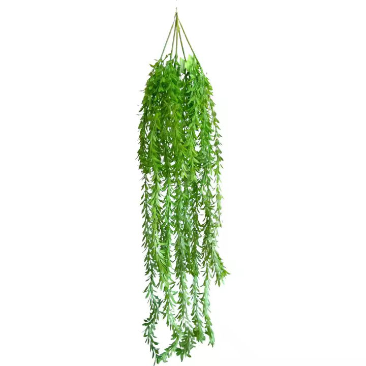 Poenia Arte Floral - Planta Colgante Artificial 90cm - Pack de 2 - Decoración Realista - Fácil de Colgar - 1
