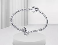 Pandora Conjunto de pulsera con lazo brillante, luz de lujo, dulce luz de estrellas, regalo para el Día de la Madre - details 1