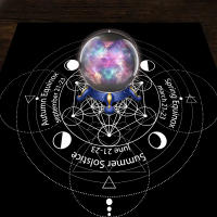 Mantel De Taro Con Doce Constelaciones Y Cielo Estrellado 1pc Decoración De Juego De Tarot Estilo Moderno Poliéster 100% - details 25