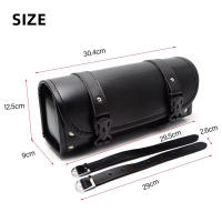 Bolsa De Herramientas Para Motocicleta Impermeable De Cuero PU Pannier Saddlebag Para Manillar De Barco Chopper Bobber Cruiser Sportster XL 883 - details 1