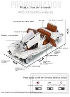 Mercedes-Benz 500K Clásico De 1:24 En Metal Con Sonido Y Luz Juguete De Coche Para Niños Regalo De Cumpleaños Coleccionable - details 1