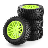 4pcs Ruedas De Plástico Con Neumáticos Para Coche RC 1/10 Universal Compatible Con HSP 15502 94107 94170 94155 94177 Para Camión De Carreras Cortas - details 4