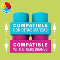 Color Baby Contenedor 80 Piezas Color Block Trendy – Set de Construcción Educativo para Niños, Bloques de Colores Modernos y Formas Variadas, Ideal para Desarrollo Creativo, Habilidades Motoras y Juegos Imaginativos con Almacenamiento Práctico - details 3