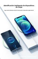 Cargador Inalámbrico Ultra Delgado 15W Qi - Diseño Redondo Elegant, Carga rápida para iPhone , Samsung Galaxy y Todos Los Smartphones Compatibles, Gift Perfecto Tecnológico - details 0