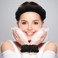Kit De Belleza Para Mujeres Y Niñas Con 10 Piezas Incluye Bandas Para Cabeza Y Muñeca Paños De Maquillaje Y Polvo Para Limpieza Facial Herramientas De Maquillaje - details 0