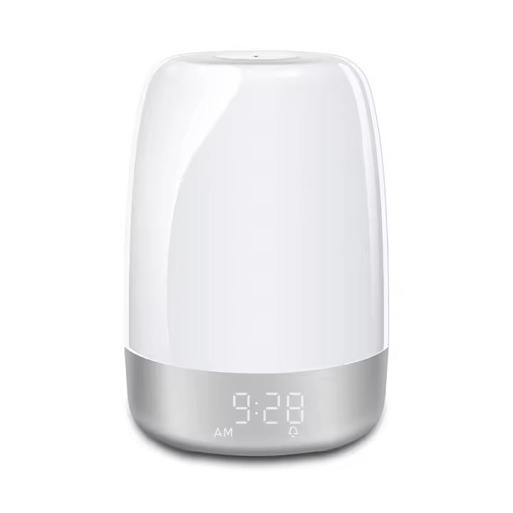 LED Night Light Colorful Night Light Simulate Sunrise and Sunset Night Light Bedside Alarm Clock Night Light 10.6*15.1cm Light Color Wxxbd - 1