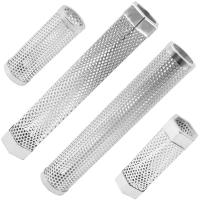 Tubo De Fumador De Acero Inoxidable Perforado Para BBQ Filtro De Malla Herramienta De Cocción a Calor Y Frío Espices Ahumadas - details 0