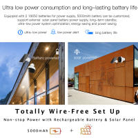 Cámara De Seguridad Exterior Inalámbrica 2K 3MP Con Luz De Luces Y Silbato Audio Bidireccional Impermeable Cámara IP Bullet WiFi Poderada Por Batería - details 10