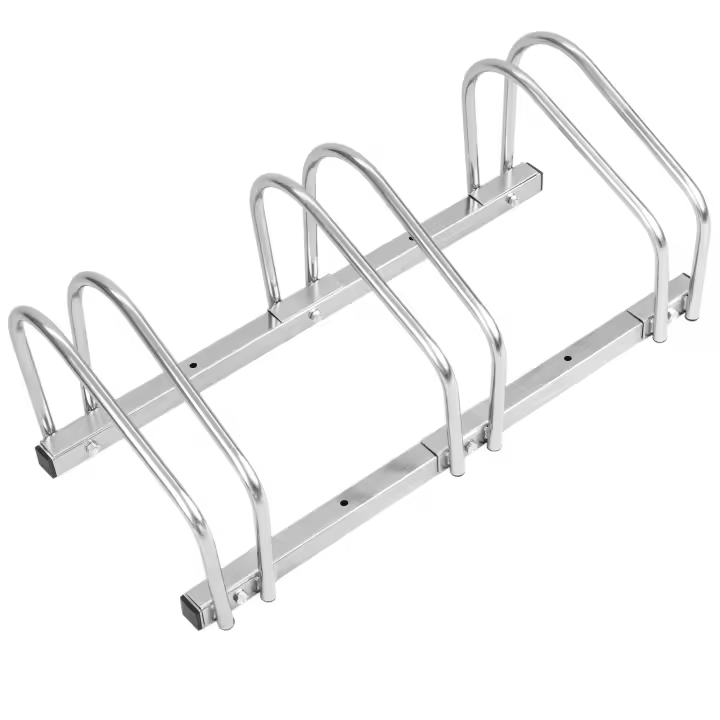 Soporte para aparcar bicicletas en suelo o pared Aparcamiento para 3 bicis - PrimeMatik - 1
