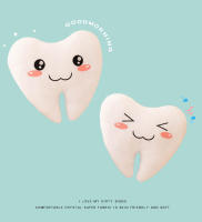Almohada De Simulación Creativa Y Linda Para Niños Juguete De Peluche De Cuidado Dental Forma De Dientes Regalo Para Todas Las Edades - details 1