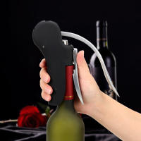 Aguja Para Botellas De Vino Profesional Manual Cortador De Película Abrebotellas Accesorios Para Cocina Y Barra De Acero Inoxidable Ecológico - details 5