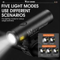 Aleación de aluminio brillante luz de la bicicleta 500 lumen USB recargable bicicleta luz impermeable carretera bicicleta luz ciclismo lámpara de seguridad - details 3