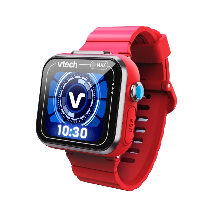 Vtech - Kidizoom Smartwatch Max Rojo 531627: Reloj Inteligente para Niños +4 años. Doble Cámara, Pantalla Táctil, Juegos Interactivos, Música. ¡Transforma cada minuto en una aventura! - 1