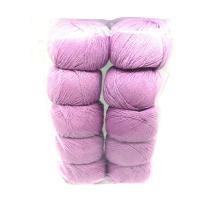 Lote 10 Ovillos Hilo 333 Algodón Acrílico  LANAS LUZ COLOR Ideal para Tejer Amigurumi - details 0
