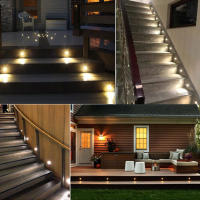 Lámpara LED Mini Para Jardín IP67 Impermeable DC12V Luz De Piso Revestida Para Escaleras Exteriores Y Iluminación De Paisaje - details 10