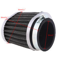 Filtro De Aire Ajustable 50mm Para Motocicleta Moto Scooter ATV Bicicleta De Pista Bicicleta De Montaña Universal Con Tuerca - details 2