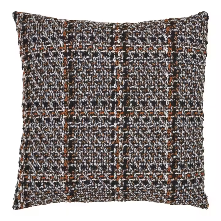 Almohada Nara decorativa, Poliéster, Marrón, 1x60x60 cm - 1