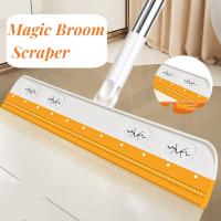 Barredora mágica sin polvo, rascador de silicona para baño, raspador de vidrio, tecnología negra, 1 unidad - details 3