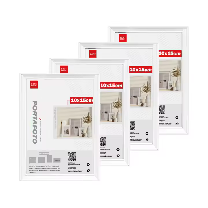 AYA MARKT Marco de Fotos Blanco, Marco de Madera Clasico, 2cm de Grosor, Cuadro de Mesa,Cuadro de Pared,Marcos de Mesa ideal para Fotos,Poster y Diplomas - 1
