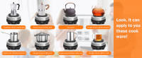 Mini Cocina Electrica, Hornillo de Placa Hierro Fundido, Estufa Multifuncional, Cocina Electrico Portatil 500w, Calentador Sobremesa Para Cocinar y Calentar Cafetera, leche, agua, café, té, etc. Potencia ajustable con 5 niveles - details 6