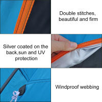 Carpa De Playa Familiar Para Verano Con Marco Protección Solar Plegable Portátil Para 4 Personas Canopo Fácil Instalación - details 7
