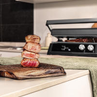 Parrilla Eléctrica Rockn'Grill Bistro 2400W - Sin Humo - Ajuste de Tiempo y Temperatura - Placas Extraíbles de RockStone - Apertura 180º Cecotec - details 5